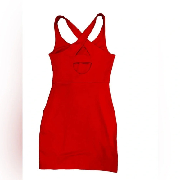 BB Dakota by Jack Penelope Orange Bodycon Dress XS – Cutout Crossback - Picture 5 of 5
